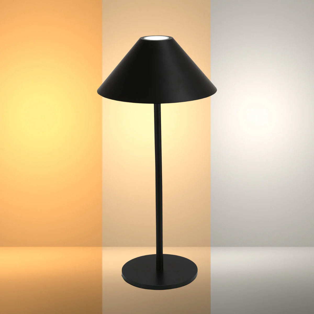Lámpara LED de Cono de Doble Fuente Recargable