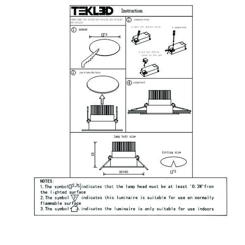 User manual for LED OC002A 1х5W 4500K BLACK -165-153243-165-153243