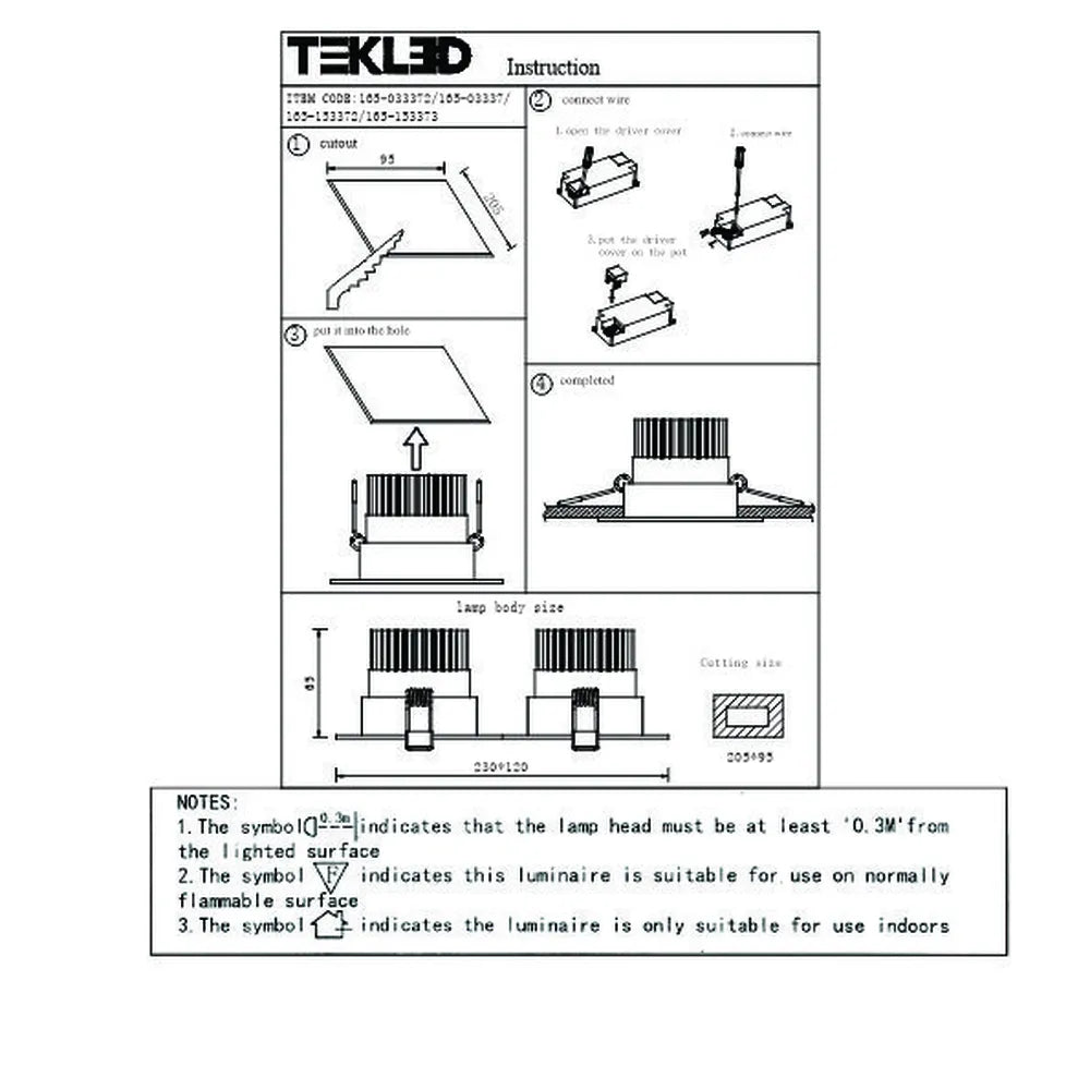 User manual for LED OC004B 2х10W 3000K BLACK -165-153372-165-153372