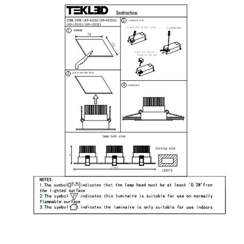 User manual for LED OC004C 3х10W 4500K BLACK -165-153383-165-153383