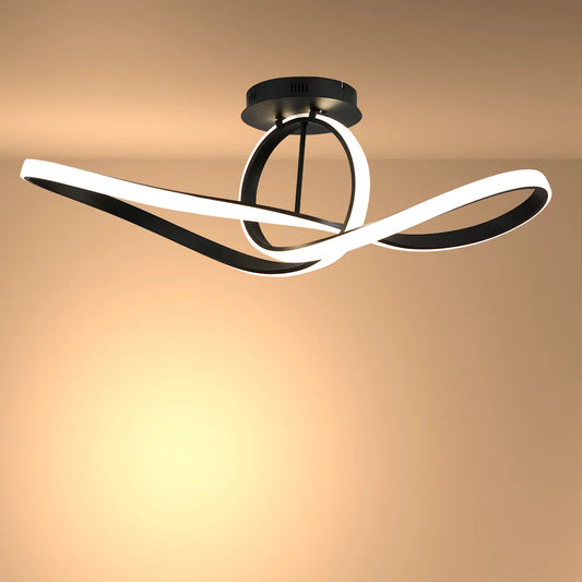 LED Double Triple Loop-Infinity White-Black-Gold Finishing 4000K Natural Cool White Modern Contemporary Nordic Scandinavian Pendant Ceiling Light 2