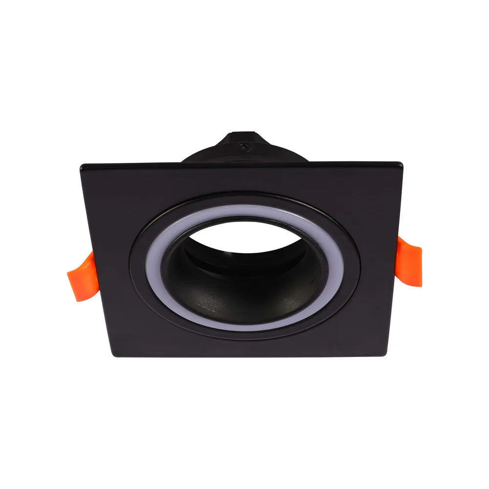 GU10 Downlight Fijación TEKLED Bajo UGR Fijo Empotrado GU10 Downlighter Cuadrado-1 Lámpara-143-03400