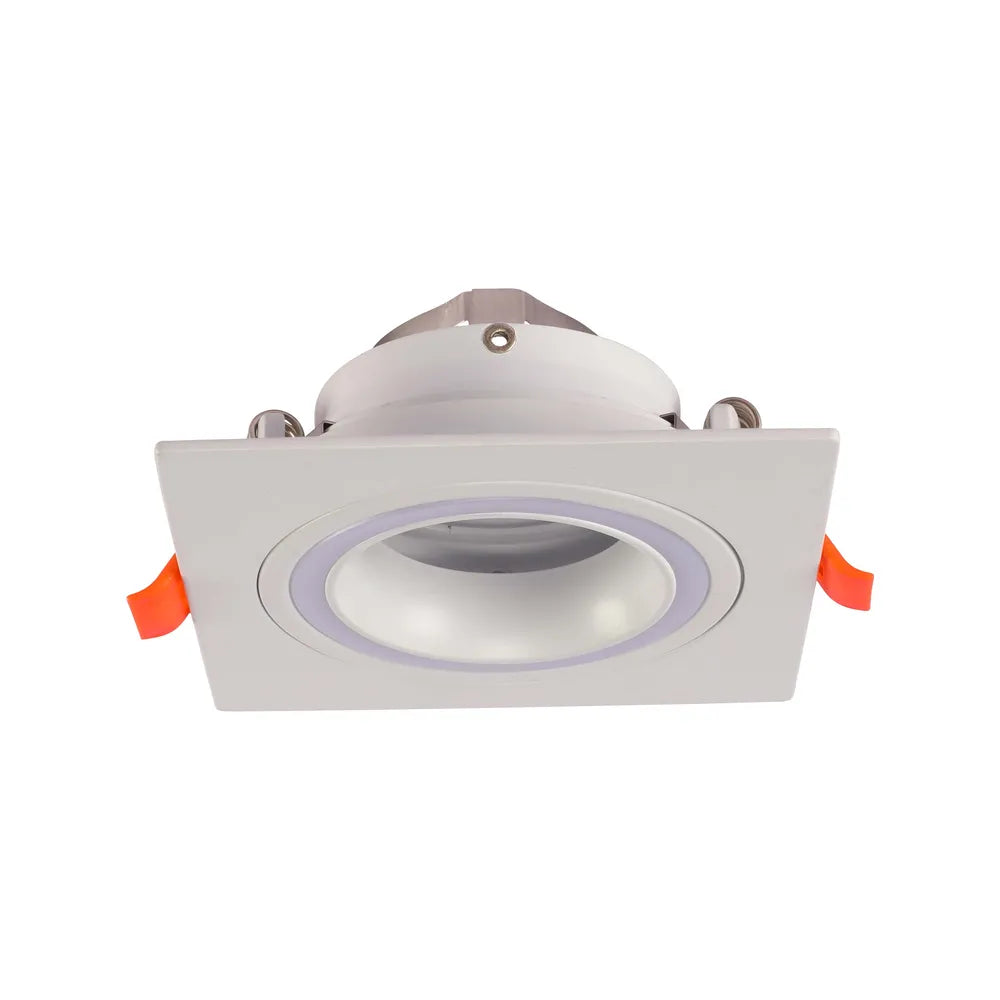 Foco GU10 TEKLED de Bajo UGR Fijo Empotrado GU10 Downlighter Cuadrado-1 Lámpara-143-03401