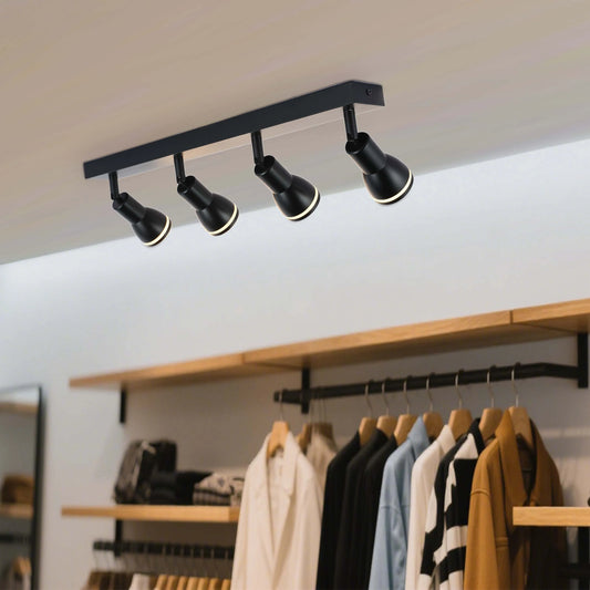 DDL0084/4 GU10 4- wattsay Spotlight Color Negro (TEKLED)