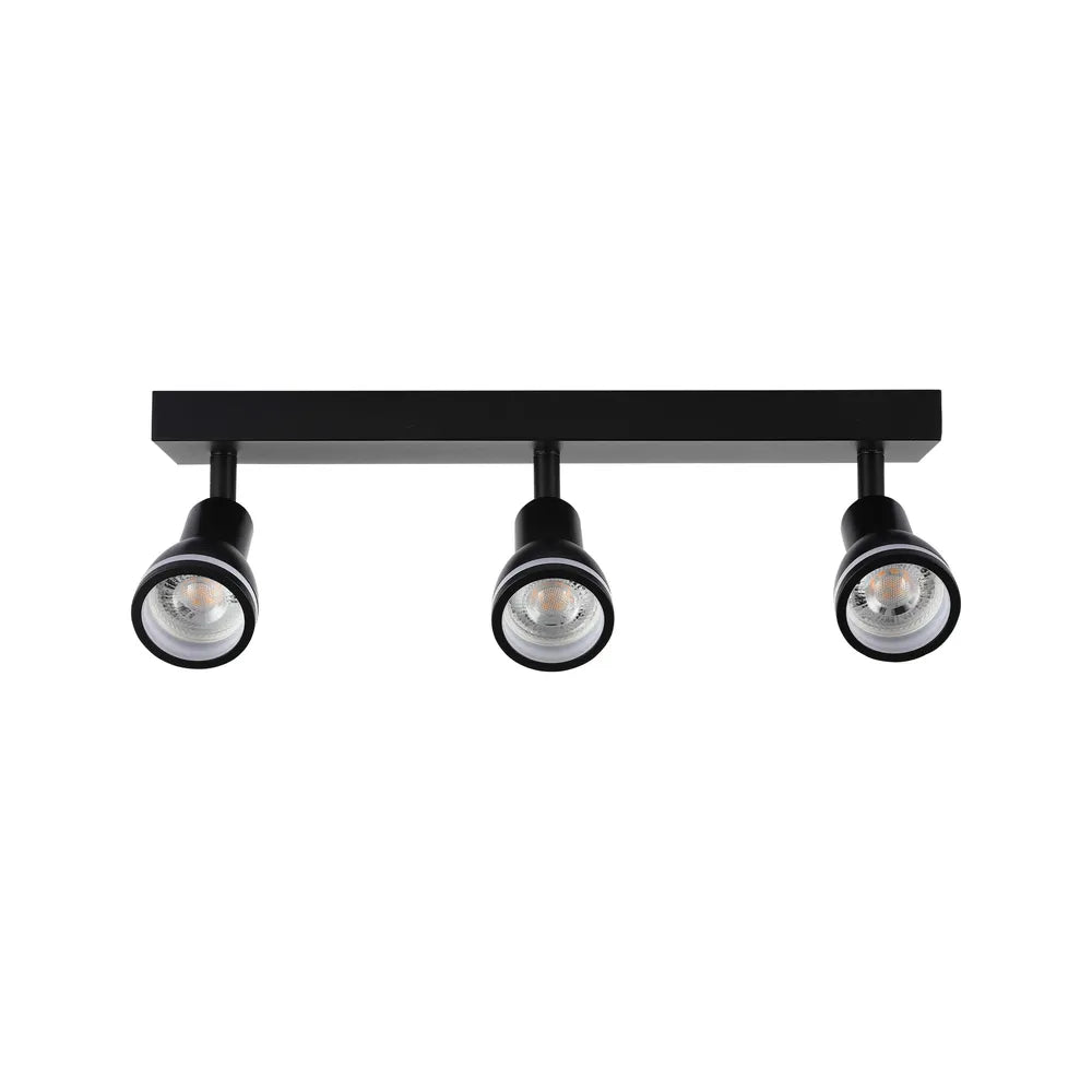Focos TEKLED Luma Cylindro GU10 Luminaria de Foco-Negro-172-03212