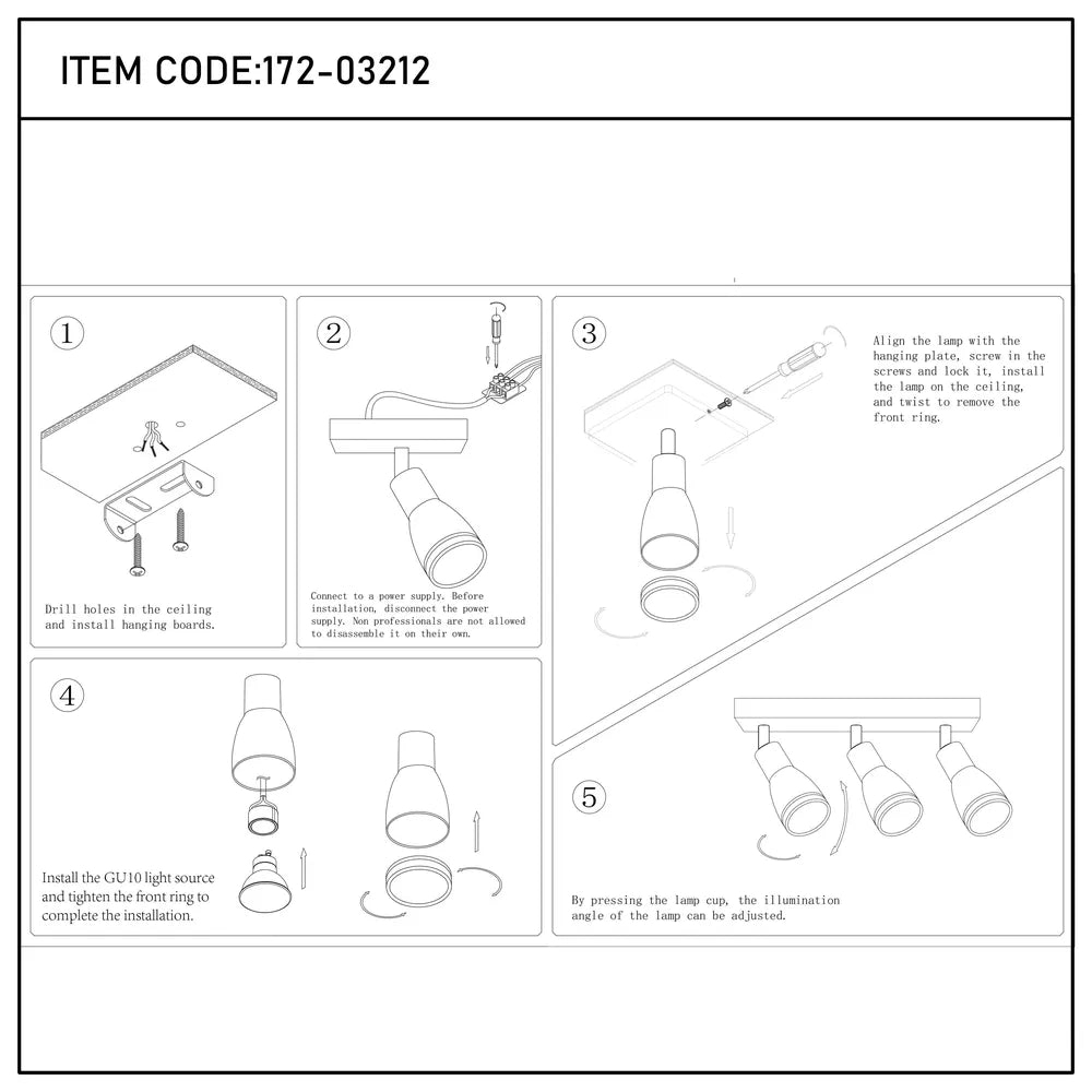 Manual de usuario para la Luminaria Proyectora Luma Cylindro GU10-172-03212