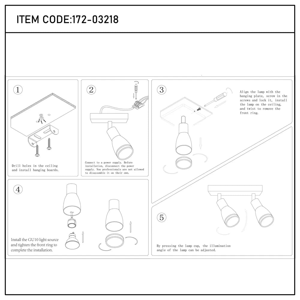 Manual de usuario para el Foco Luma Cylindro GU10 - 172-03218