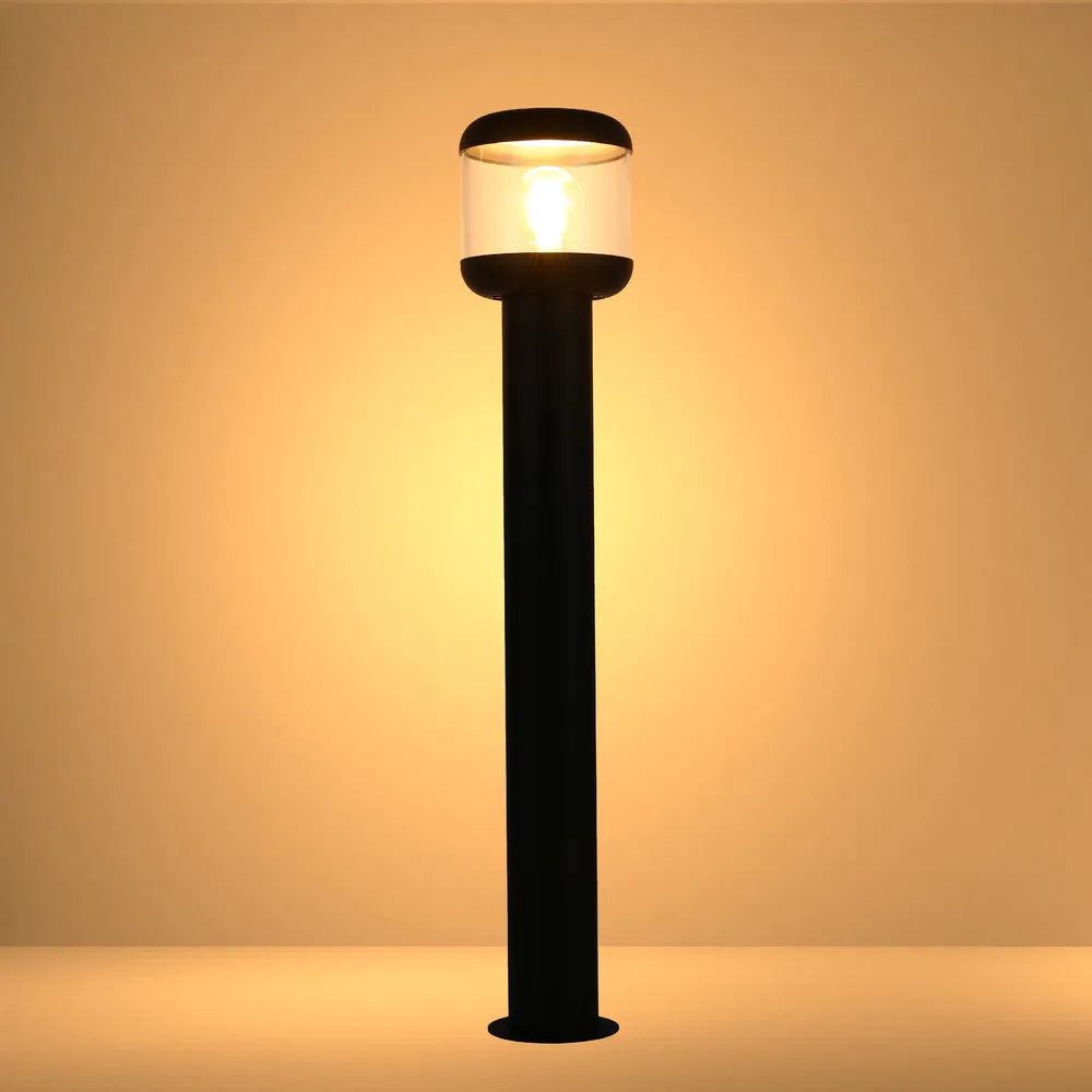 Luz de Bolardo Exterior TEKLED LunaVista Luz de Bolardo Exterior Negra E27-Título Predeterminado-257-03064