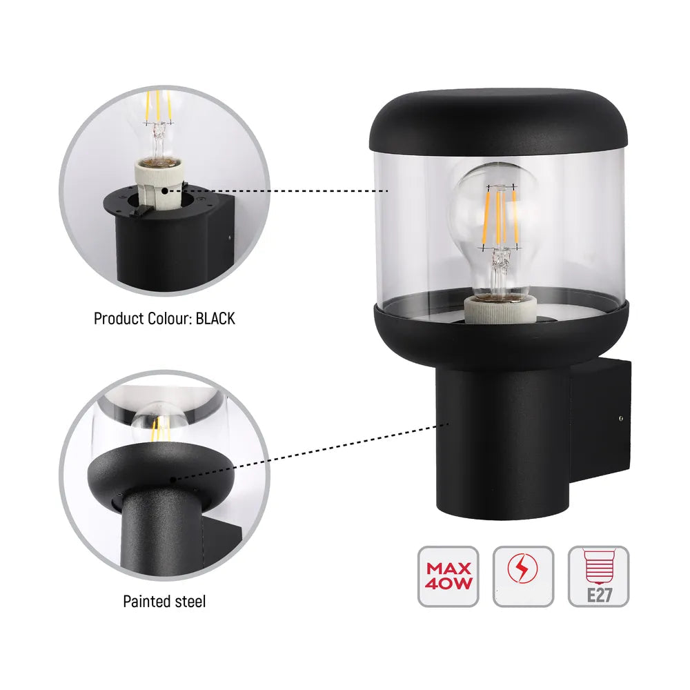 Detalles del Farol de Pared Exterior LunaVista-183-03472