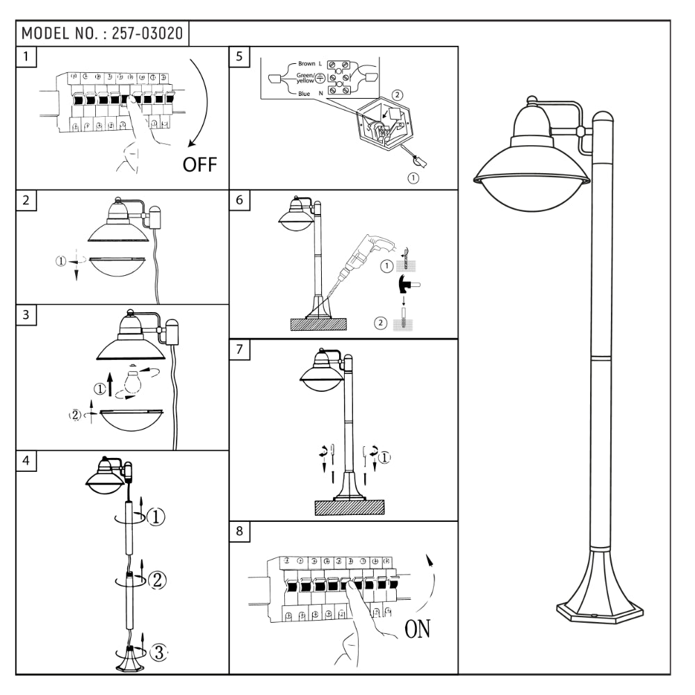 Luz de bolardo exterior en gris oscuro, ideal para jardines y caminos con estilo moderno y funcional.