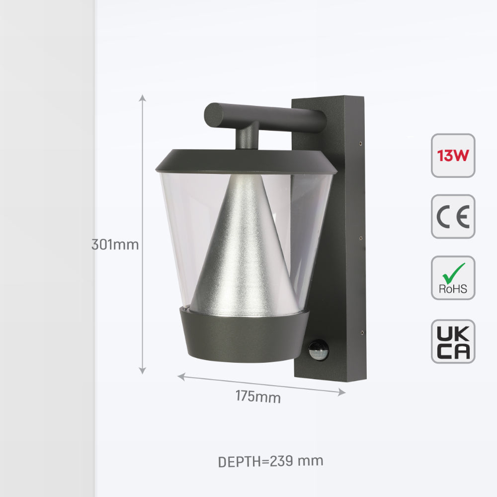 Aplique de pared LED para exteriores, ideal para jardines rústicos, destacando diseño elegante y funcionalidad.