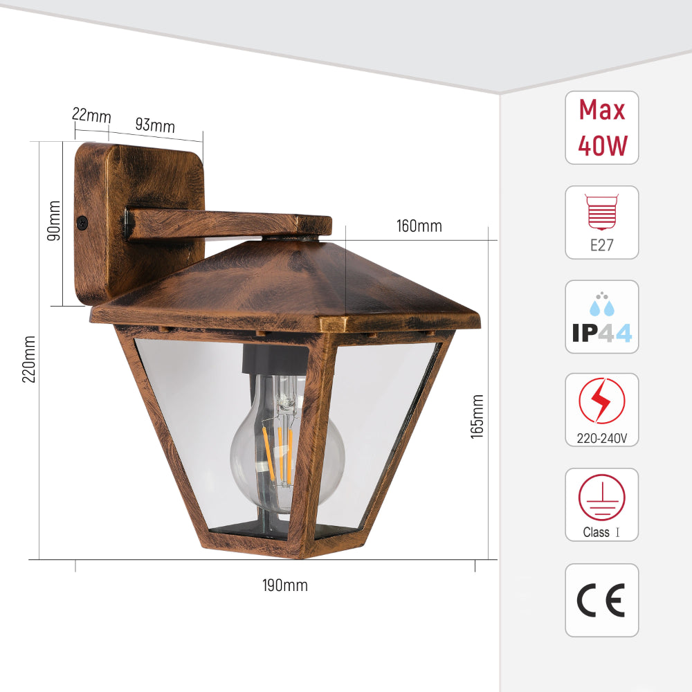 Lámpara de pared exterior Paravento, ideal para terrazas con estilo contemporáneo, perfecta para iluminar espacios al aire libre.