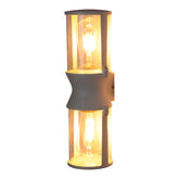 Lámpara de pared vintage hacia arriba y abajo, ideal para exteriores, decorando jardines con estilo clásico y protección IP54.
