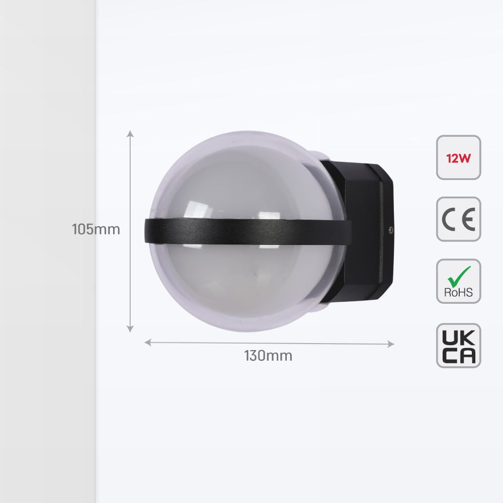 Luz decorativa de pared con tres fuentes LED, ideal para salas modernas y elegantes, ofreciendo iluminación ascendente y descendente.