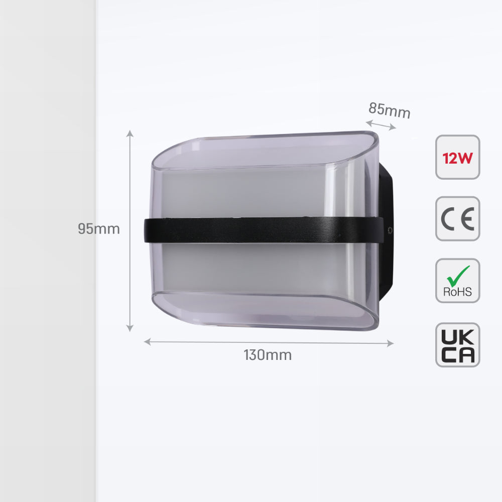 Luz de pared LED moderna con banda decorativa, ideal para salas contemporáneas. Perfecta para iluminación envolvente en espacios elegantes.