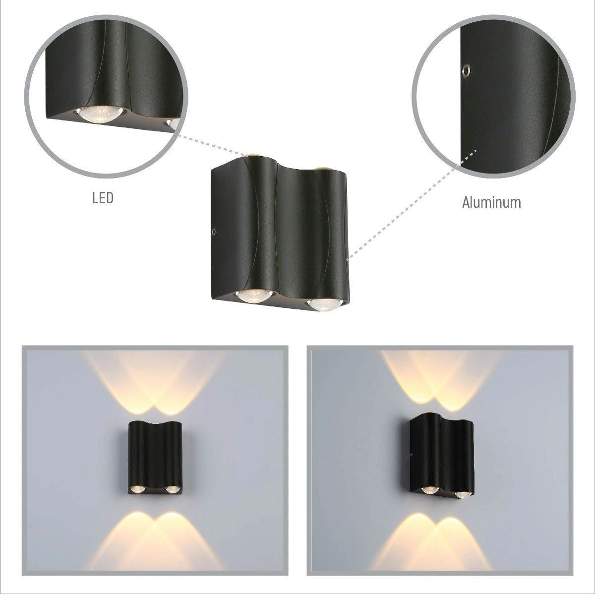 Close up shots and light effect presented as geometrical shapes of 183-03328