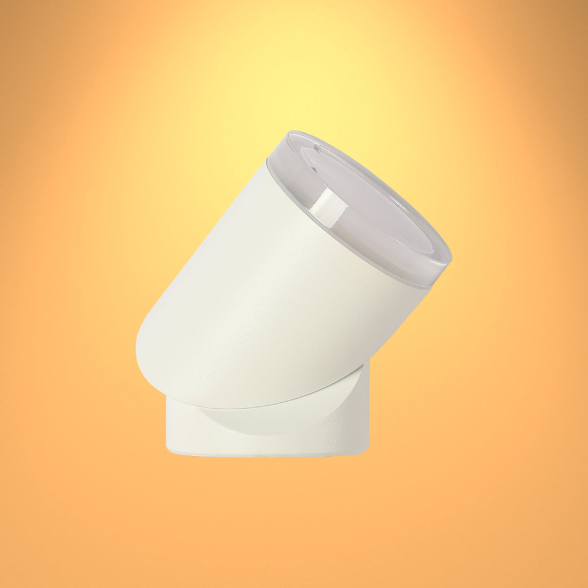 Luz de pared LED exterior con cilindros rotativos, ideal para patios modernos y decoración contemporánea.