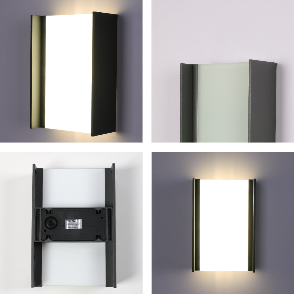 Luz de pared LED exterior de 20W, ideal para entradas modernas, combina funcionalidad y diseño contemporáneo.