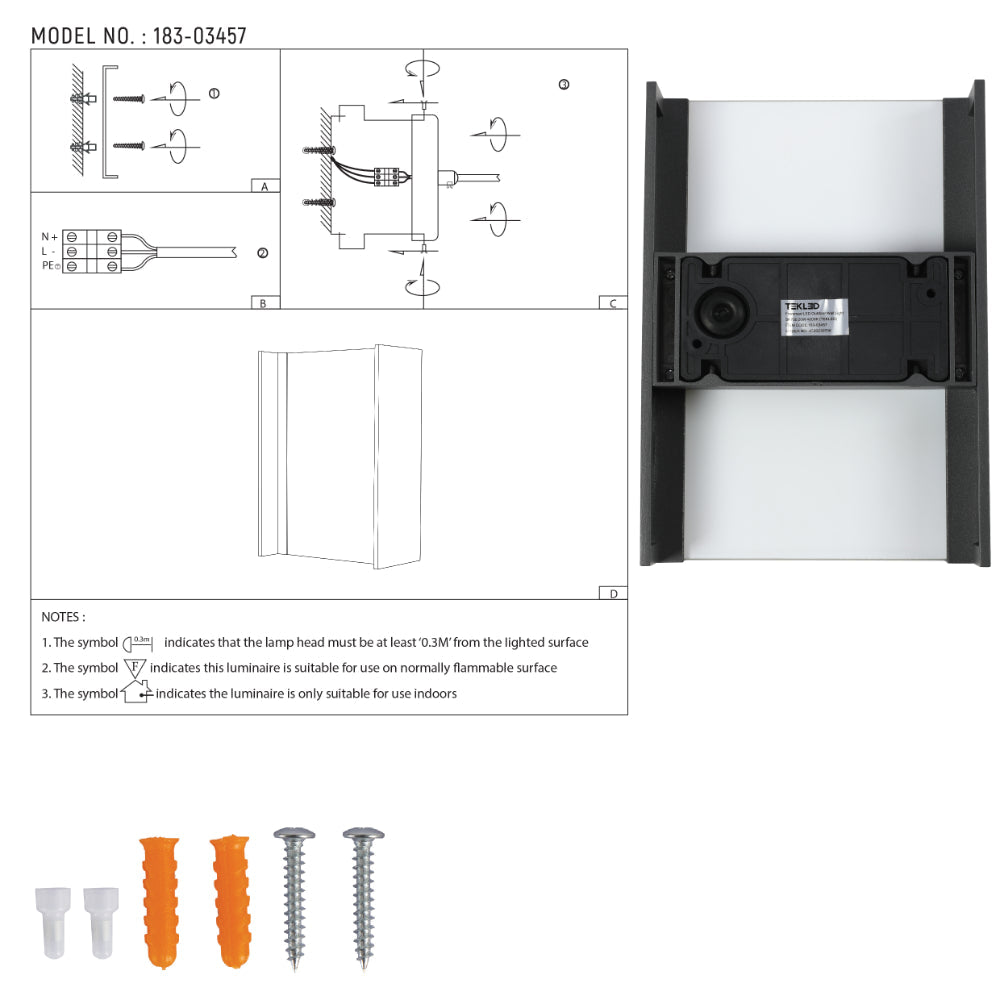 Luz de pared LED exterior de 20W, perfecta para fachadas modernas y jardines, combinando estética y funcionalidad.