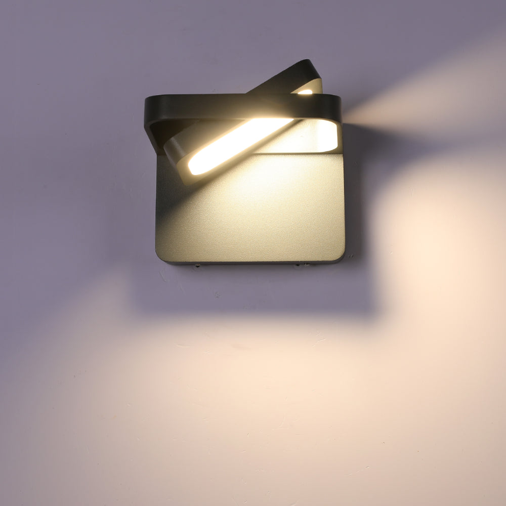 Luz de pared LED exterior Luminosa de 13W, ideal para jardines con diseño moderno y funcional, proporcionando iluminación eficiente y estética.