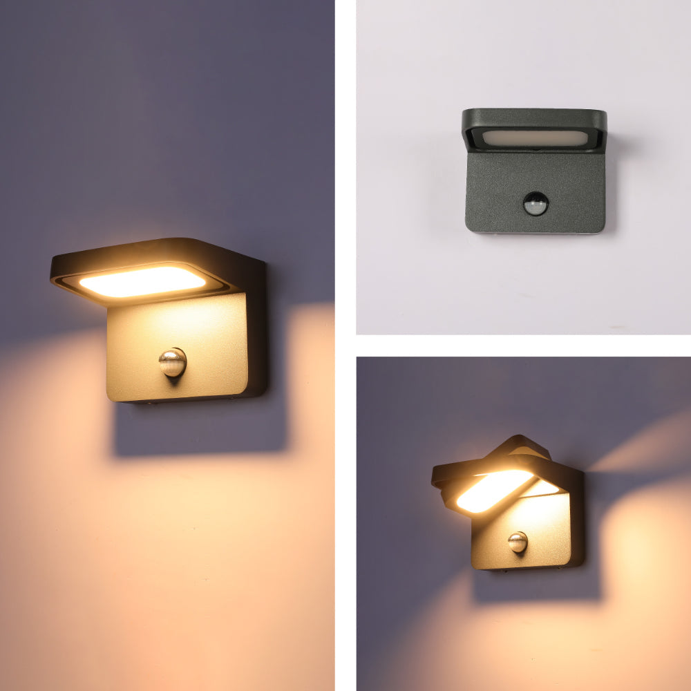 Luz de pared LED para exteriores, ideal para jardines modernos, con diseño elegante y funcionalidad eficiente, perfecta para ambientar espacios al aire libre.