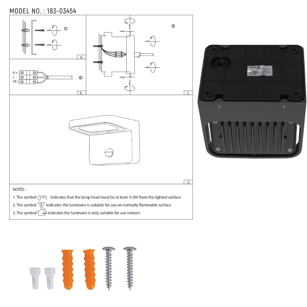 Aplique de pared LED exterior, ideal para patios modernos, combina funcionalidad y estilo en cualquier espacio al aire libre.