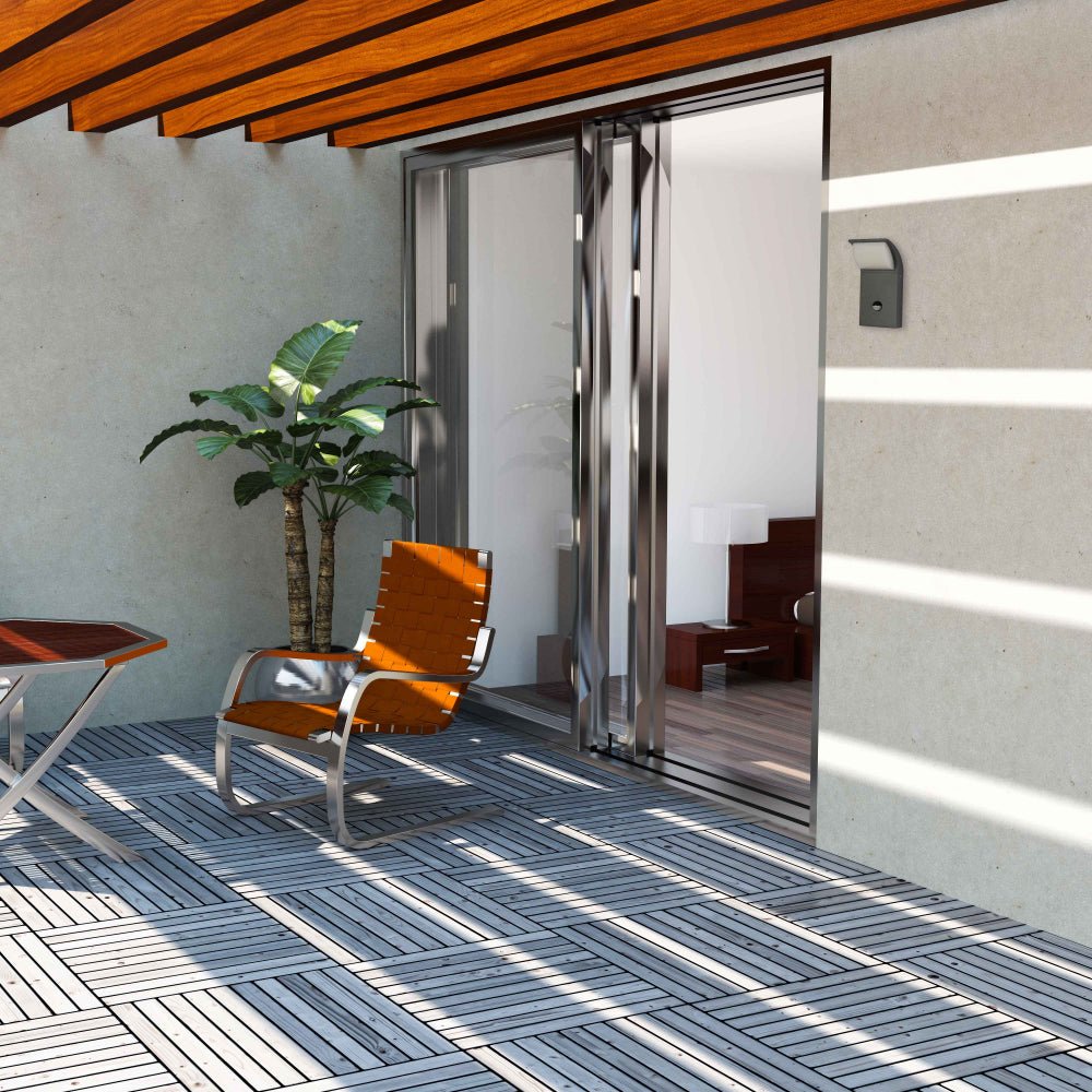 Luz de pared LED exterior de 7W, ideal para jardines modernos, combina funcionalidad y diseño elegante en espacios al aire libre.