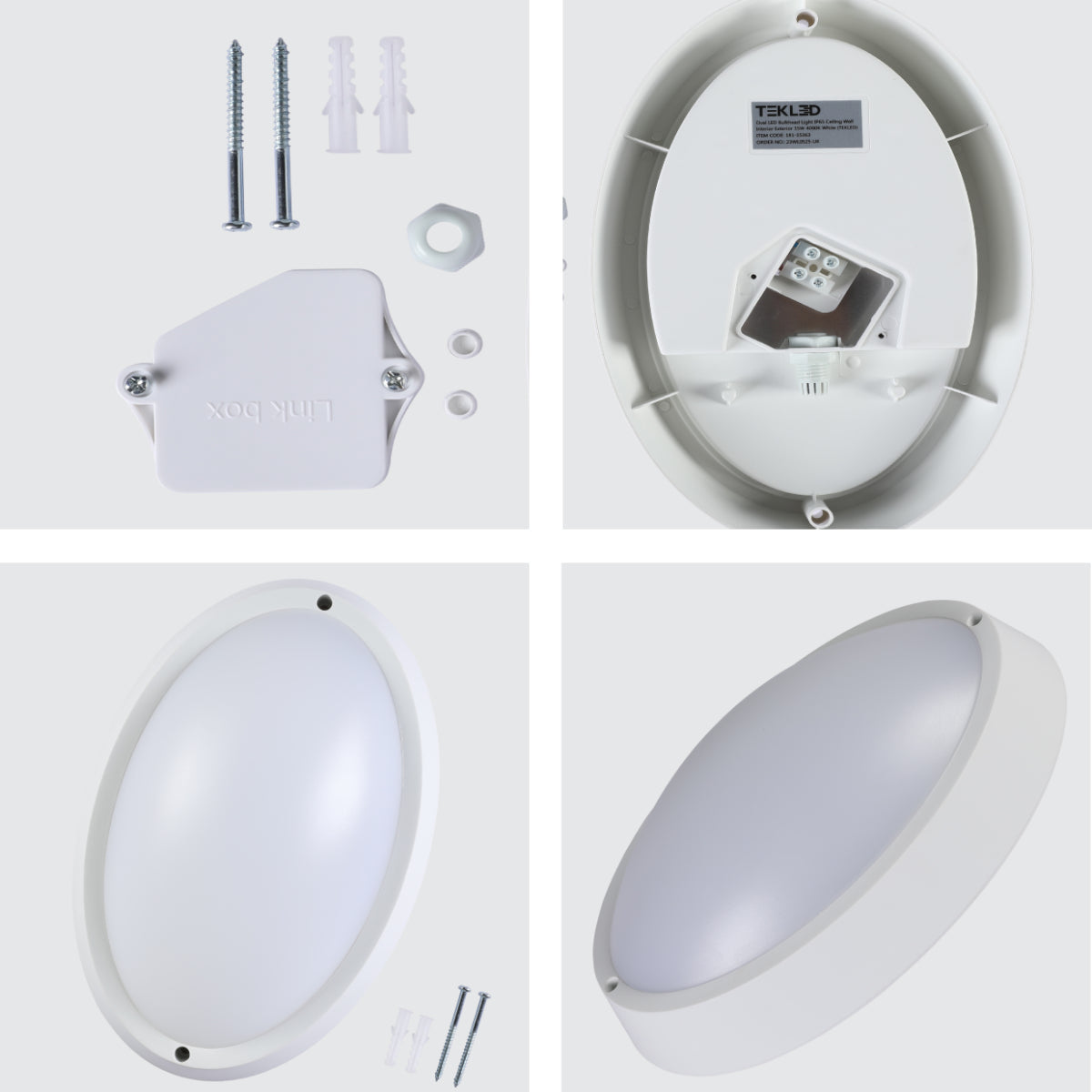 Luz de bulkhead LED IP65, ideal para exteriores, con diseño moderno, perfecta para iluminar pasillos o entradas en cualquier decoración.