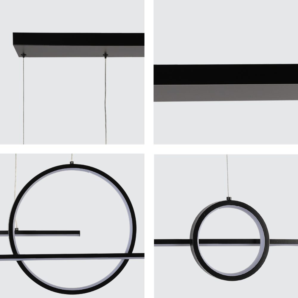 Lámpara de techo LED de diseño escandinavo, ideal para comedores modernos, con función de cambio de temperatura de color.