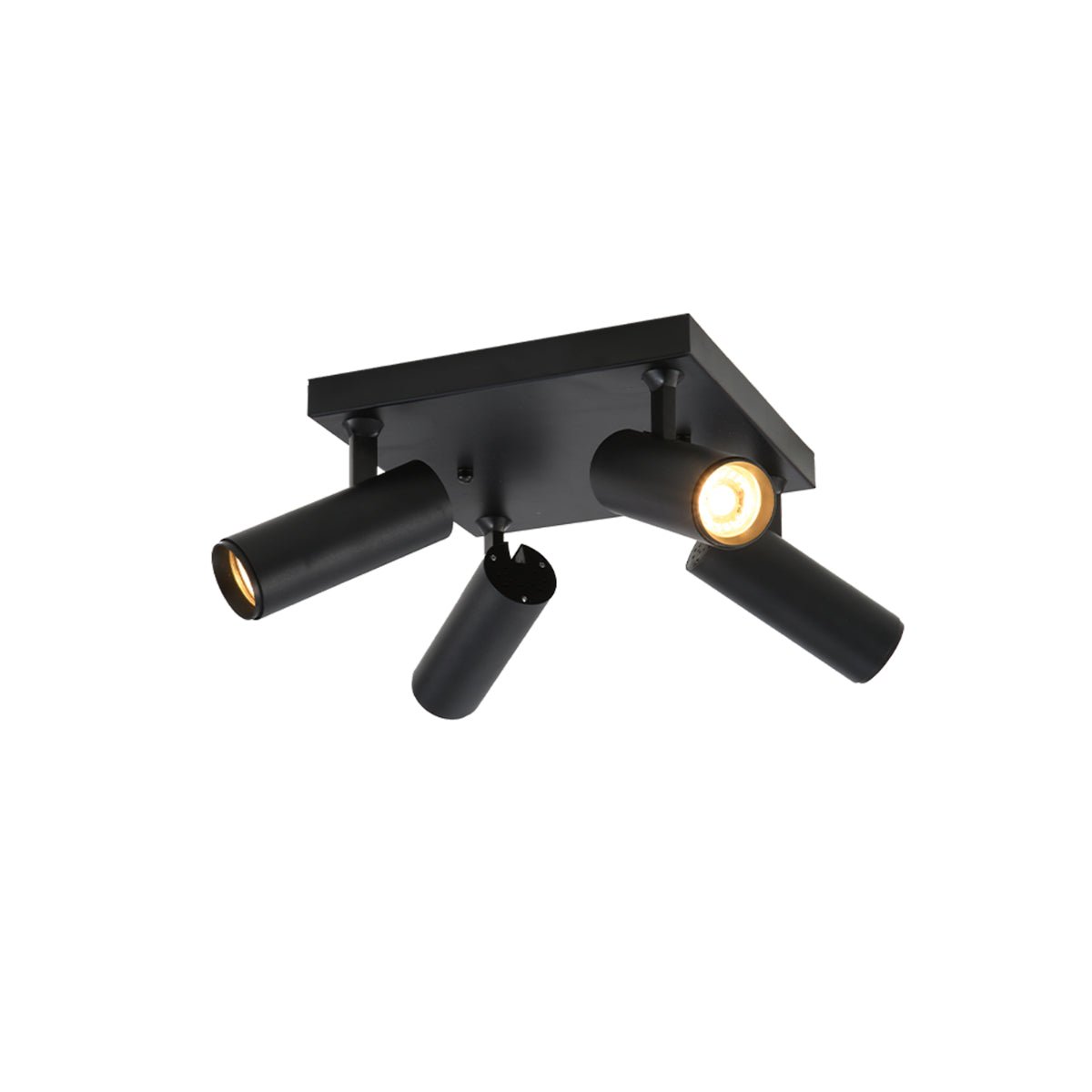 Imagen principal de la Campana Virmo de 4 Vías con Foco GU10 Montaje Negro | TEKLED 172-03094