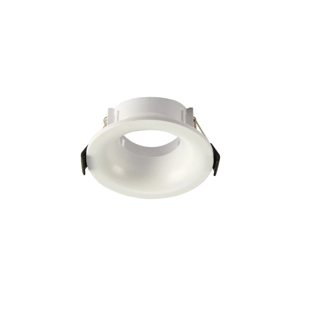 Main image of Round Anti Glare Polycarbonate Recessed Downlight GU10 White 164-03005
