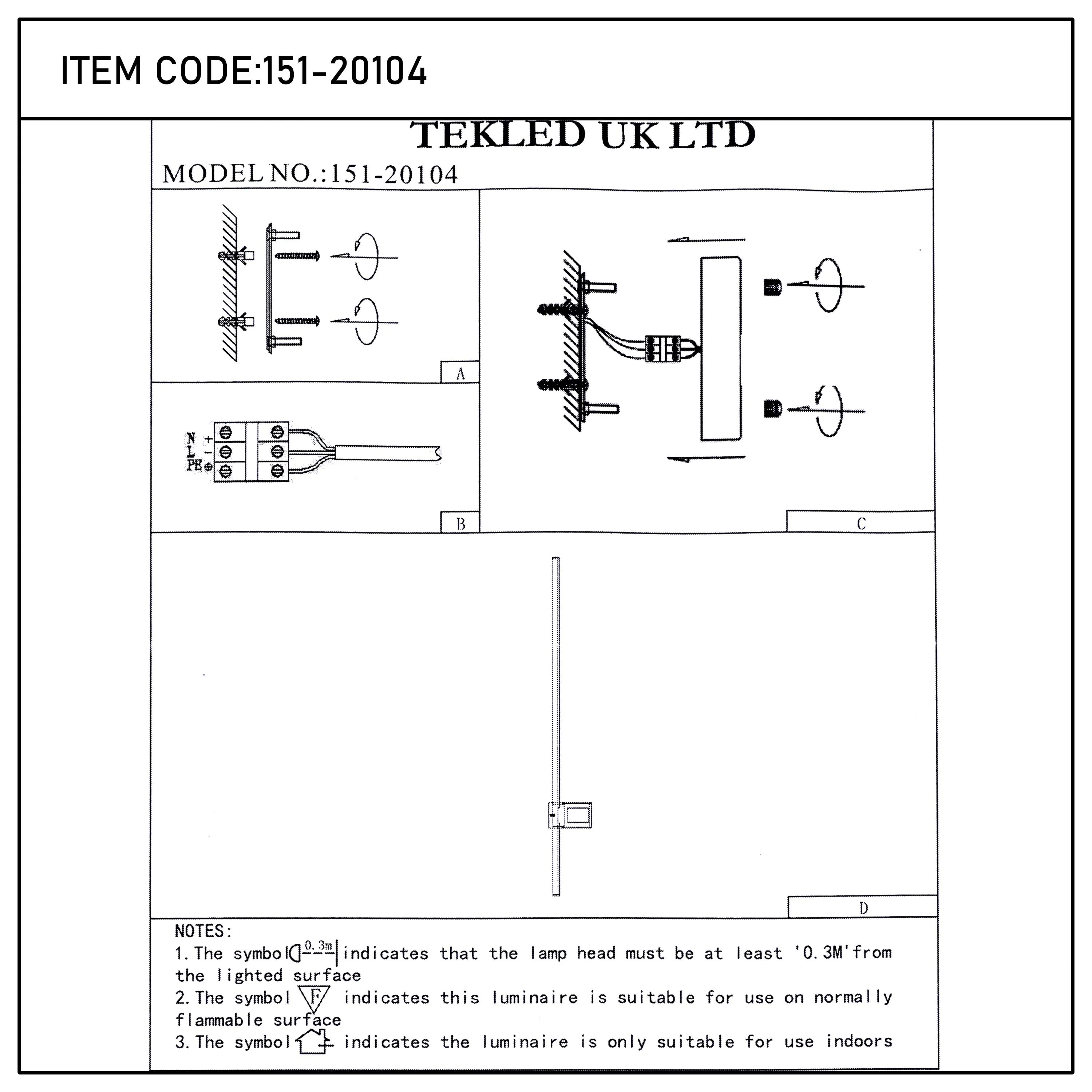 Aplique de Pared Minimalista en Negro o Dorado con LED Integrado