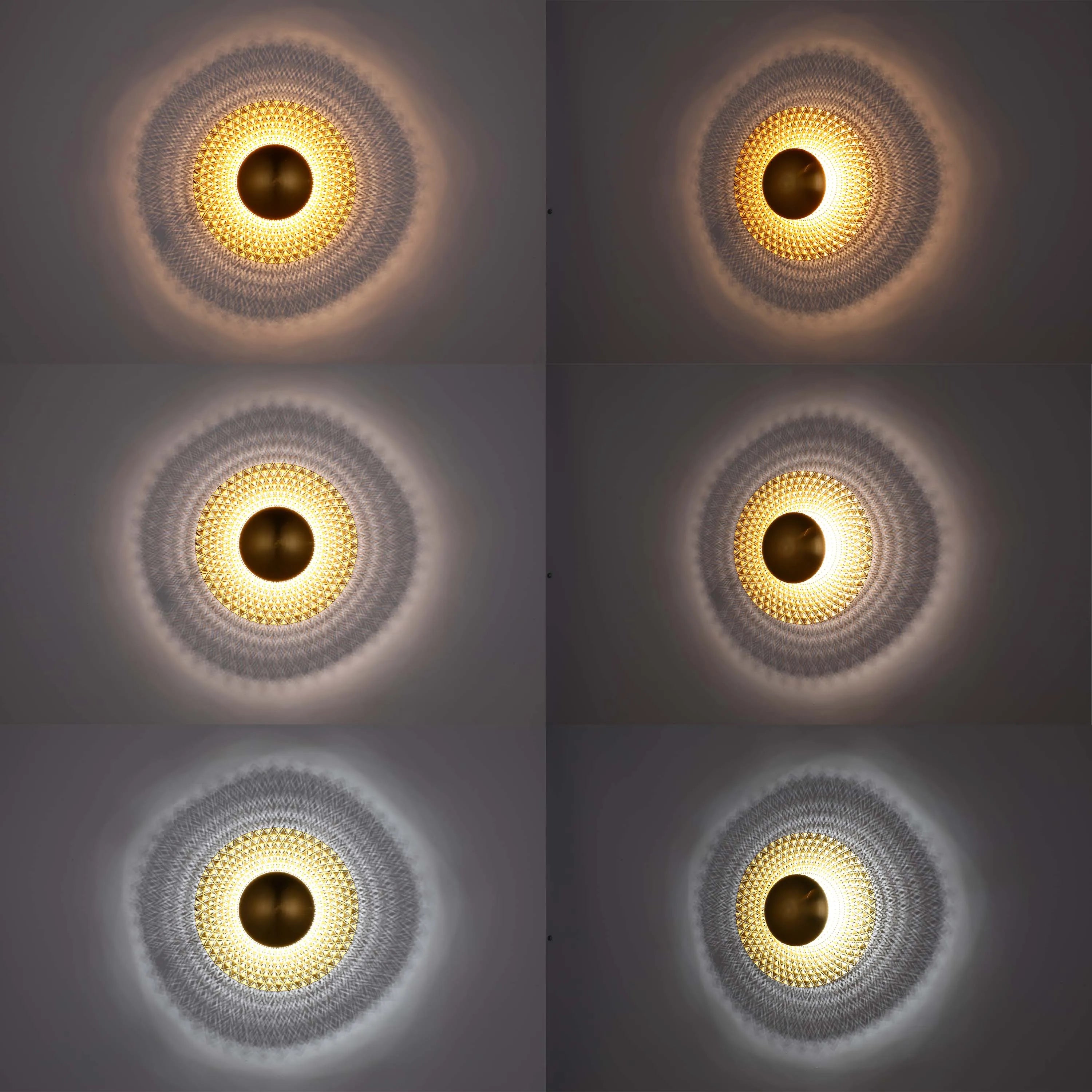 Lámpara de pared LED decorativa redonda - 5W, 3CCT, 270 mm
