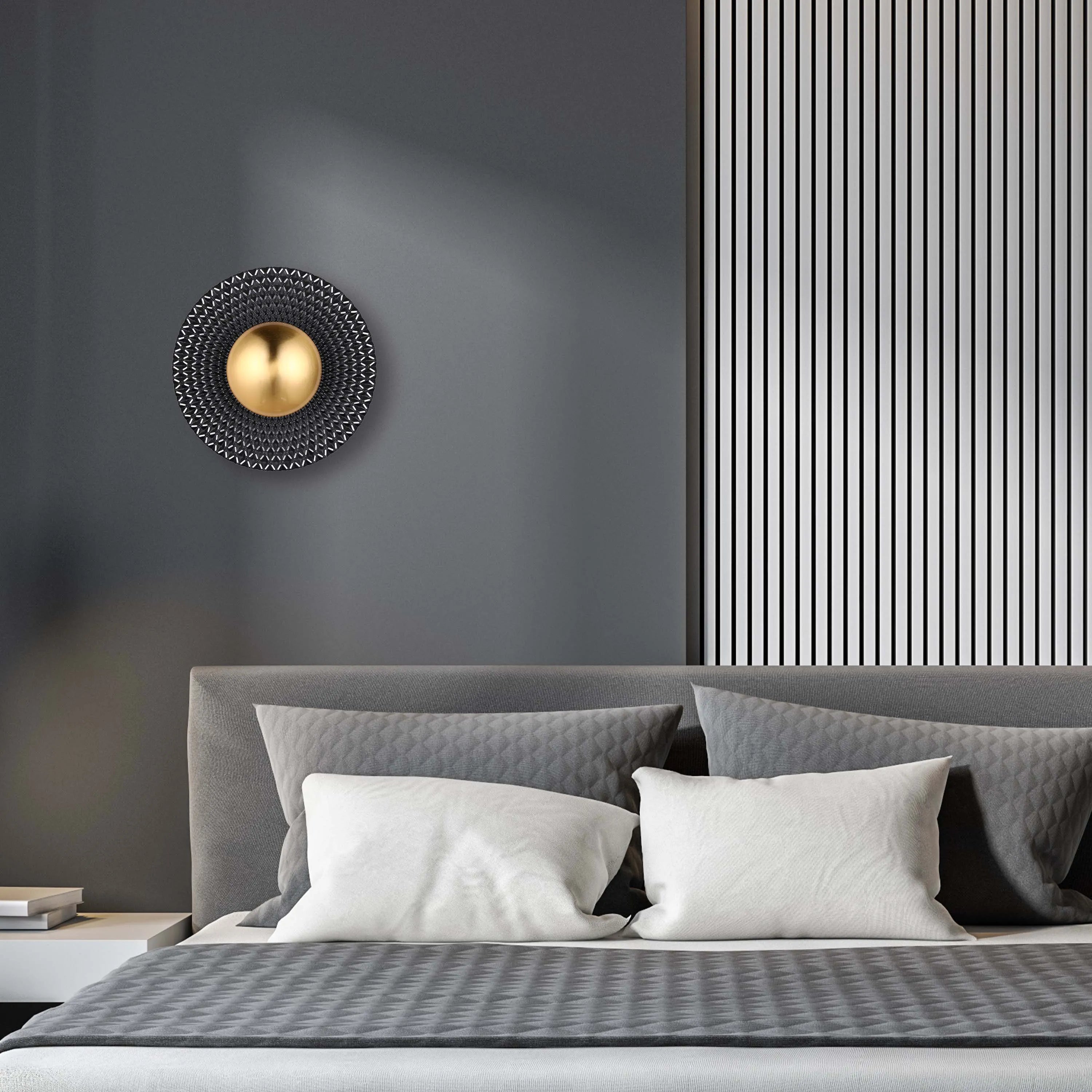 Lámpara de pared LED decorativa redonda - 5W, 3CCT, 270 mm