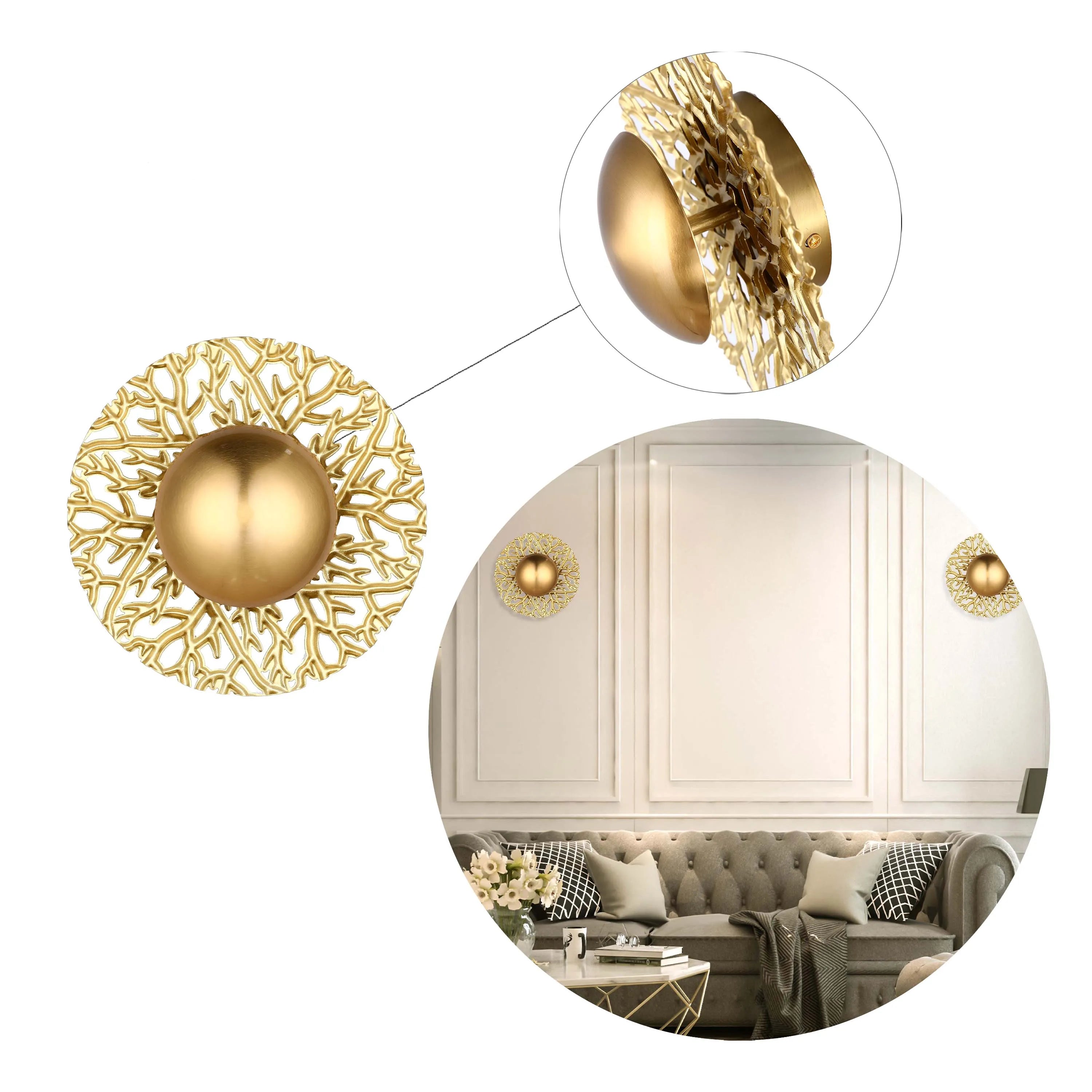 Lámpara de pared LED decorativa redonda - 5W, 3CCT, 270 mm
