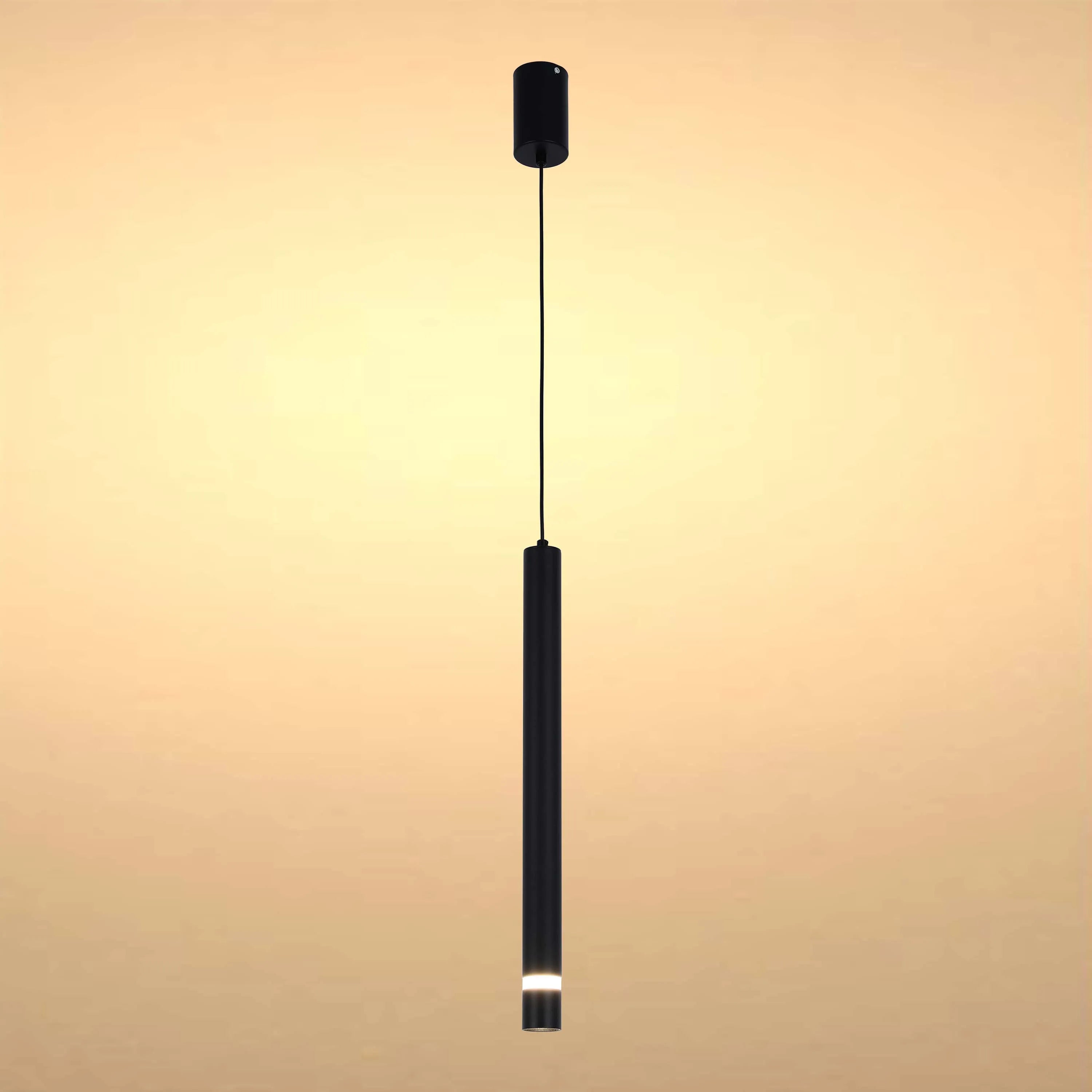 Lámpara colgante LED cilíndrica delgada - 7W, 4000K luz blanca fría, IP20