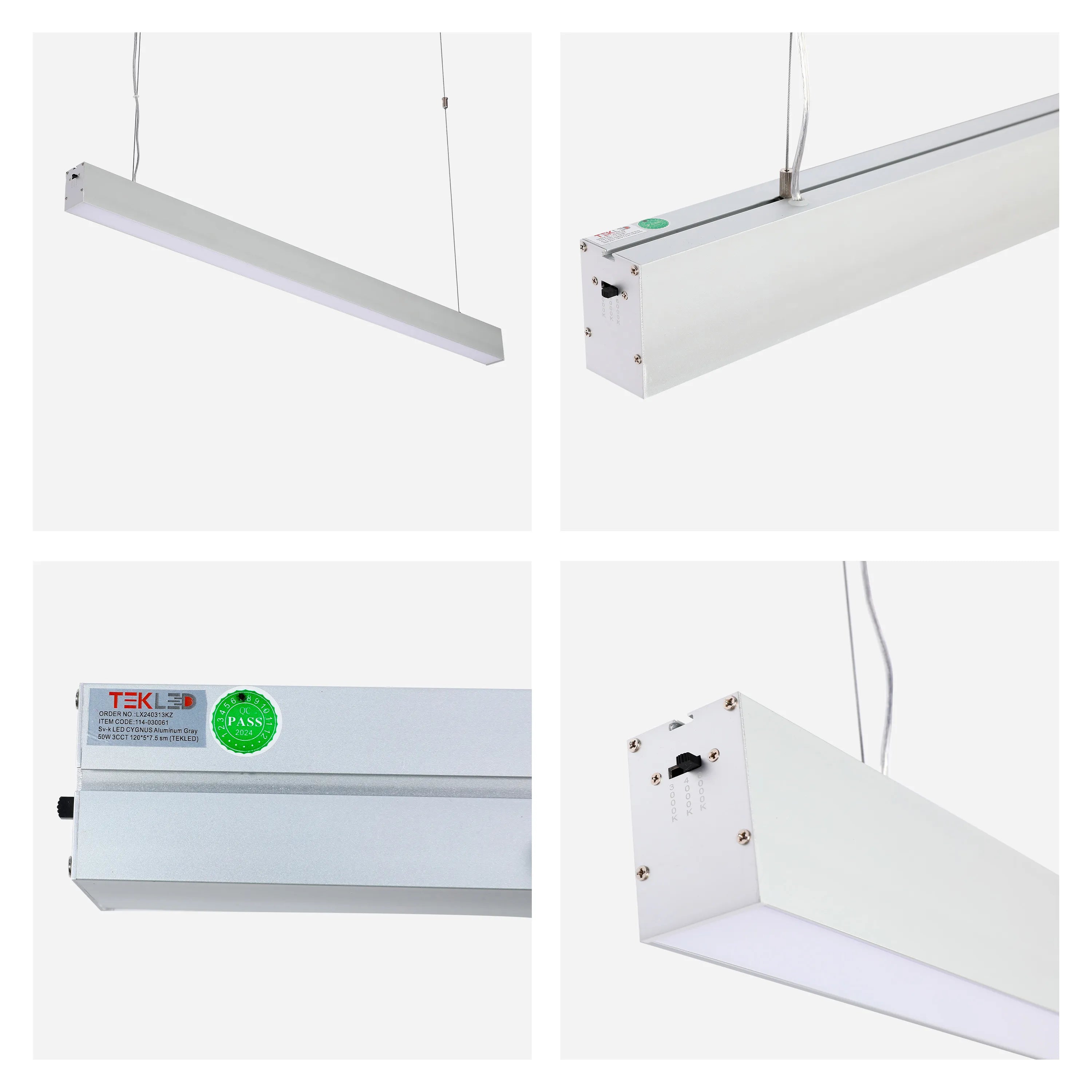 "Lámpara Colgante Lineal LED Moderna - 1200 mm