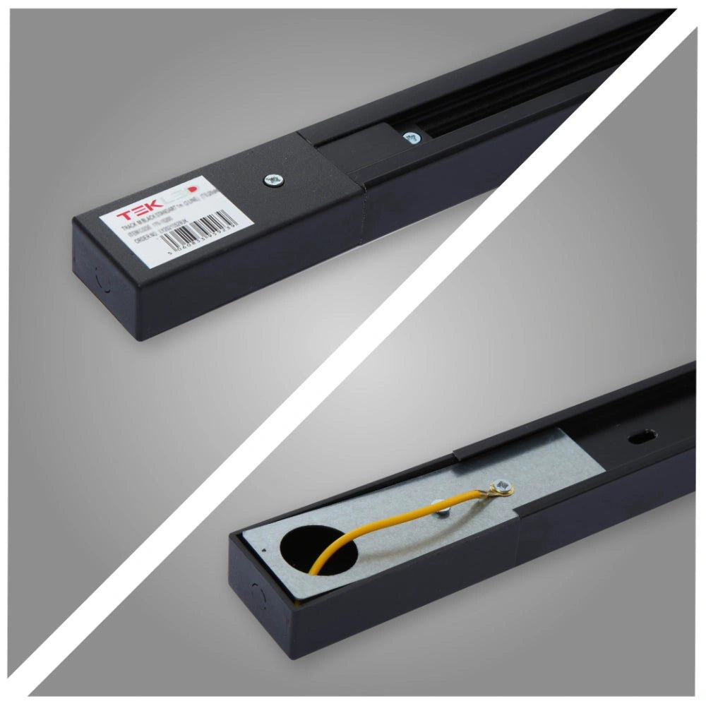 More images for Track for 2 Conductor Tracklight adaptors 1m or 2m Black or White Halo Type | TEKLED 175-15200
