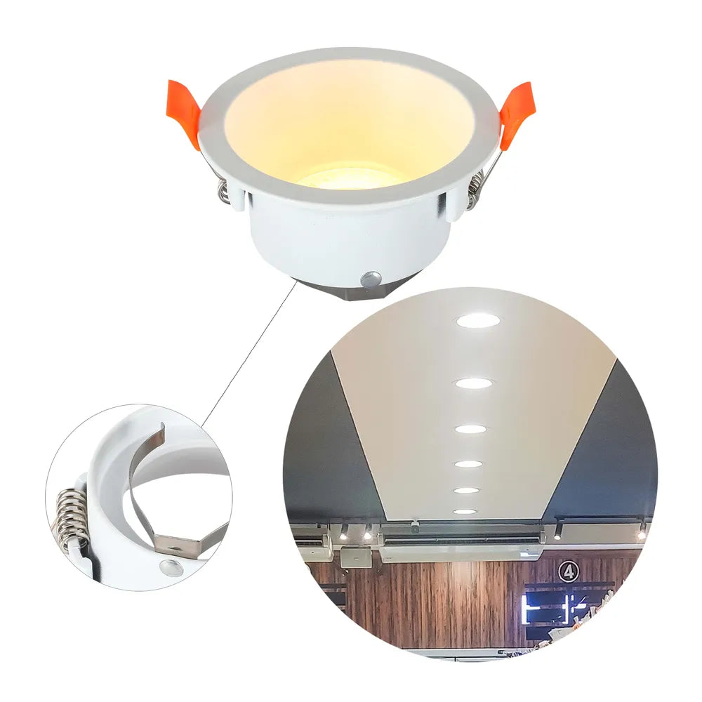 Toma de cerca del Downlight Empotrado Fijo Nebula Low-Glare GU10-143-03997
