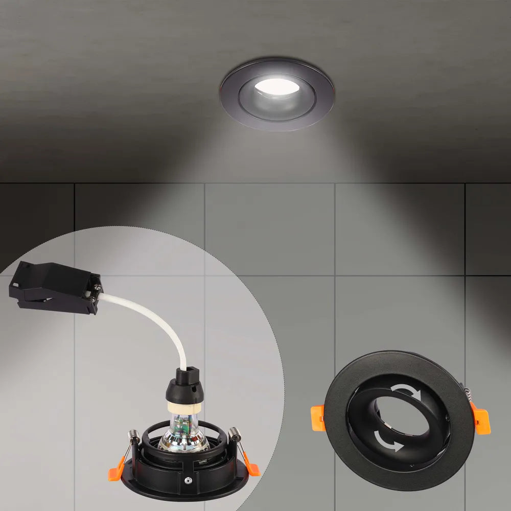 Detalles del Downlight Empotrado Orbit Tilt GU10-143-03998