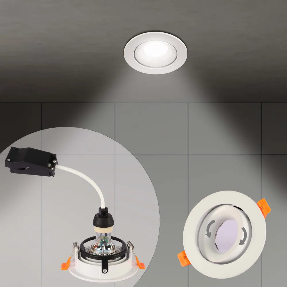 Detalles del Downlight Empotrado Orbit Tilt GU10-143-03999