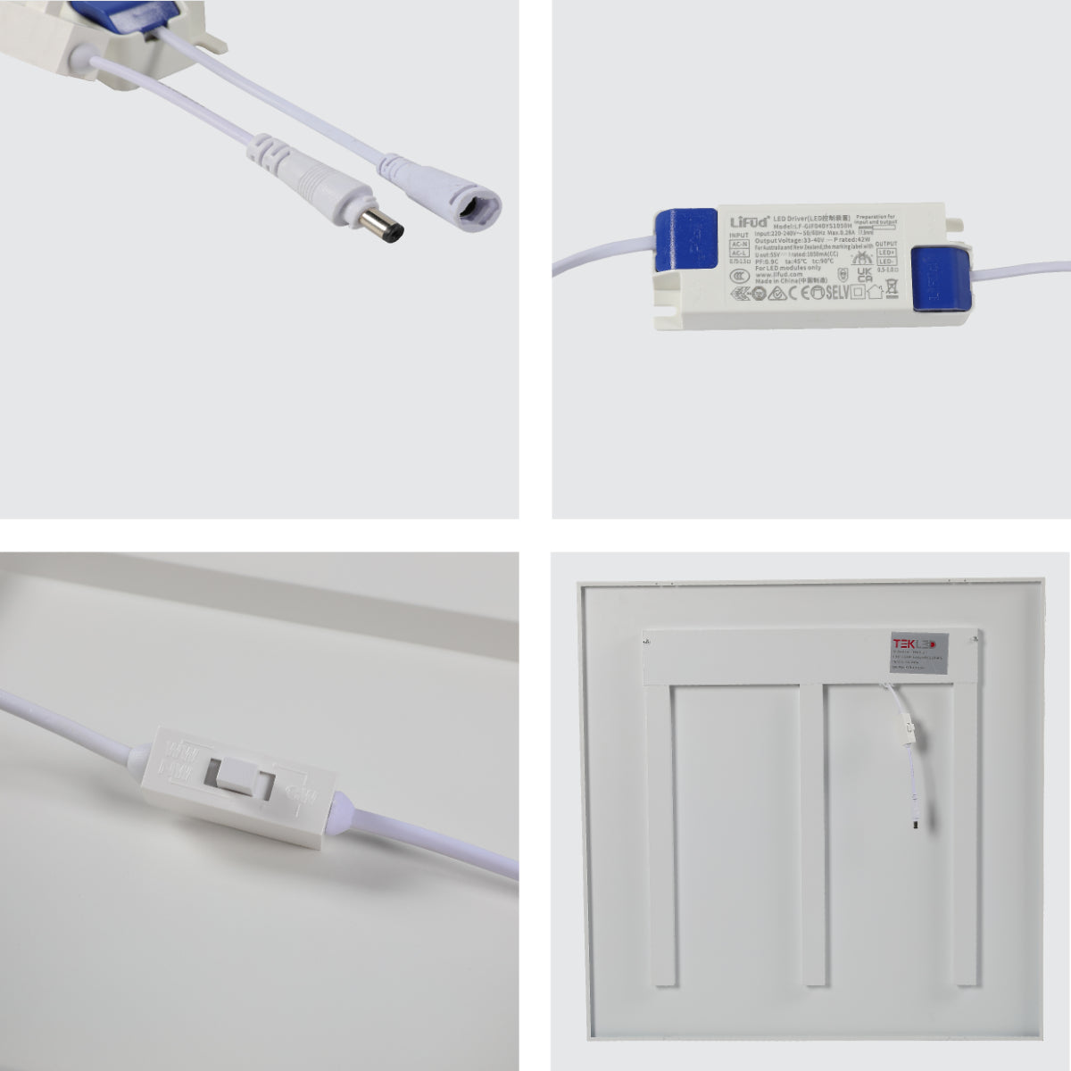 Panel LED antideslumbrante de 40W, ideal para oficinas modernas, ofreciendo iluminación eficiente con bajo UGR y opción de temperatura de color ajustable.