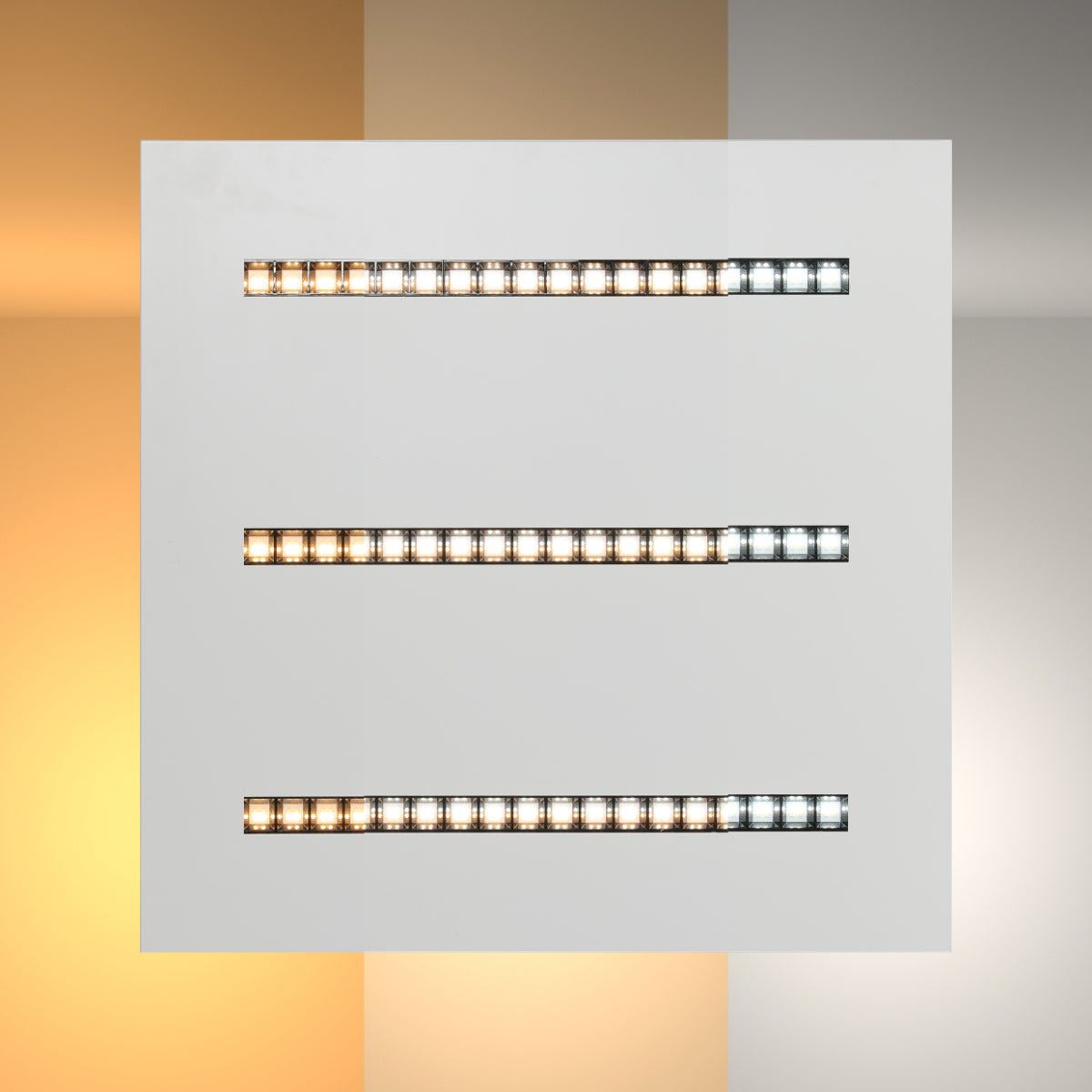 Panel de luz LED anti-reflejos de 40W, ideal para oficinas modernas, garantiza una iluminación eficaz y cómoda en espacios de trabajo.