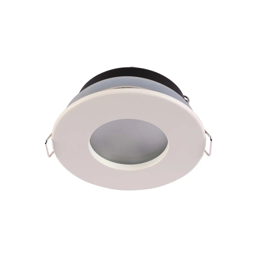 Foco empotrado GU10 TEKLED Recesado IP65 GU10 con caja de conexiones – Negro/Blanco-Blanco-143-03407