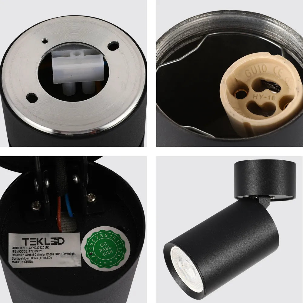 Primer plano del Downlight Superficie Montado Rotatorio e Inclinable GU10-172-03025