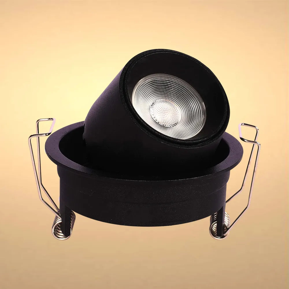 Downlight LED TEKLED Sentinel Cardán Ajustable Empotrado LED Downlight-Negro-143-03408