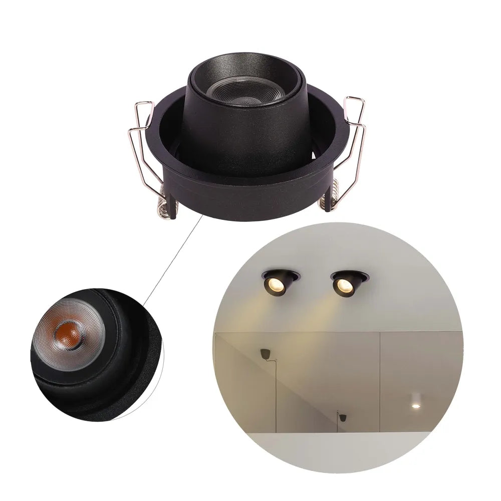 Plano cerrado del Foco LED Empotrado de Cardán Ajustable Sentinel-143-03408