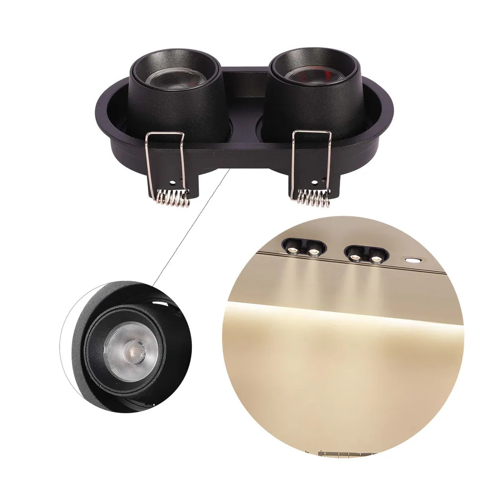Toma de cerca del Downlight LED Empotrado Inclinable Sentinel Ajustable-143-03412
