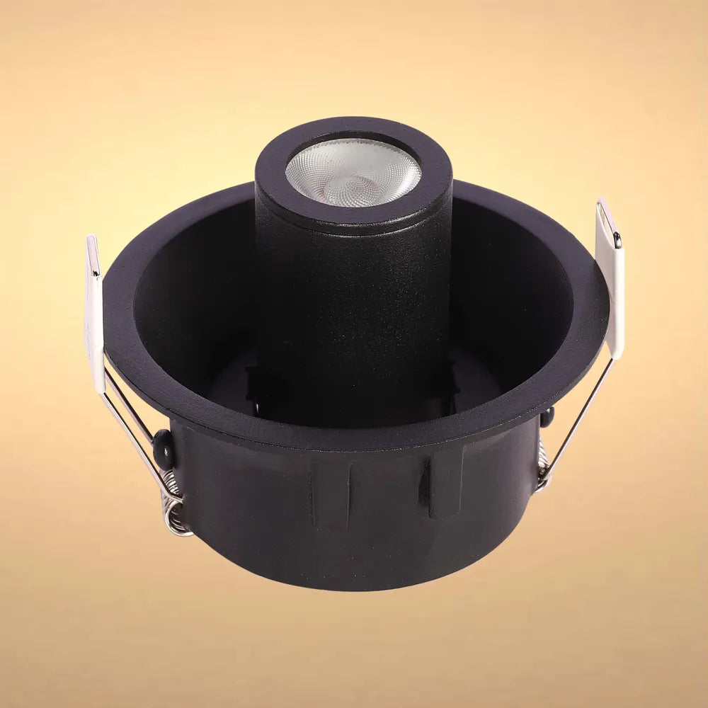 Downlight LED TEKLED Sentinel Compacto Ajustable Gimbal Recesado LED Downlight-Negro-143-03416
