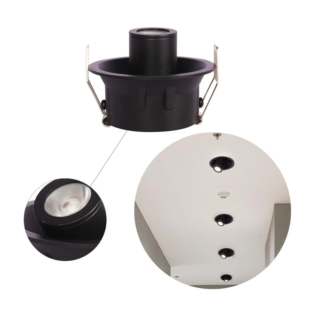 Plano cercano del Foco Empotrado LED Gimbal Ajustable Compacto Sentinel-143-03416